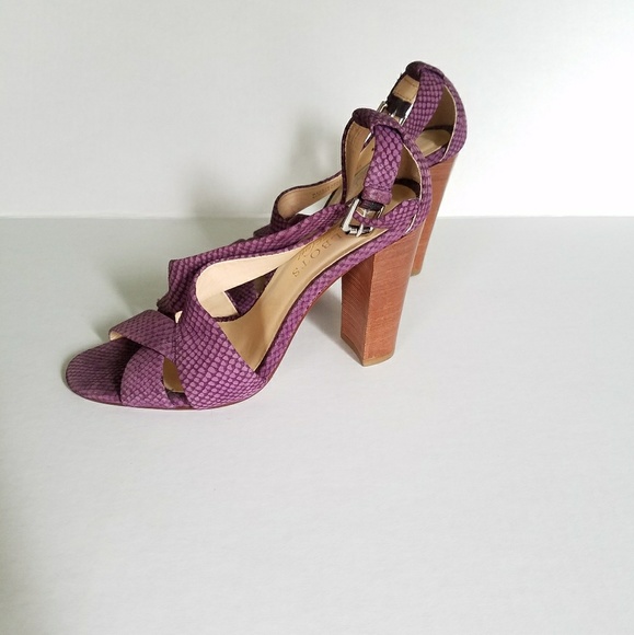 Talbots Shoes - 👡Purple Talbots Snake Embossed Strappy Heels 5.5B